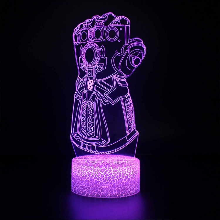Lampe 3D Gant de l'infini de Thanos