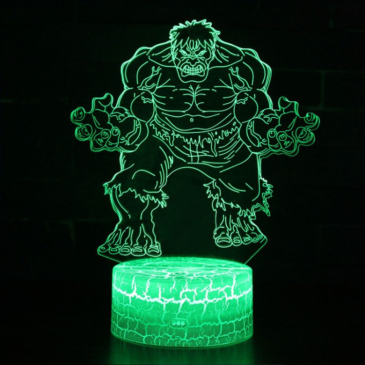 Lampe 3D Hulk