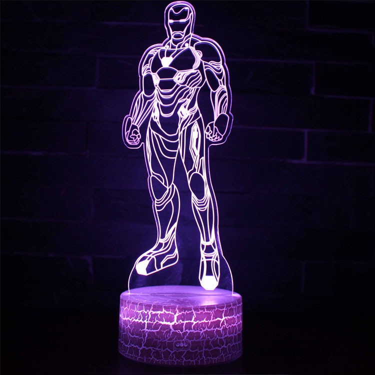Lampe 3D Iron Man des Avengers