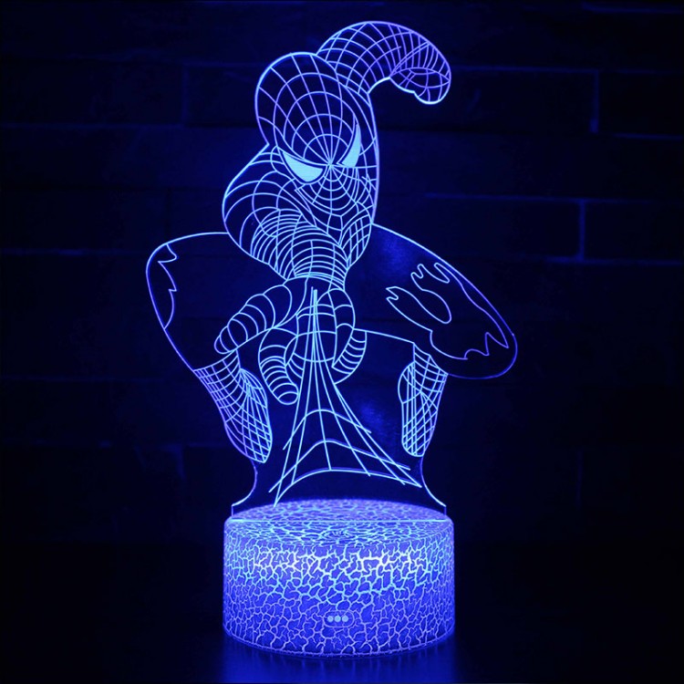 Lampe 3D Spider-Man toile