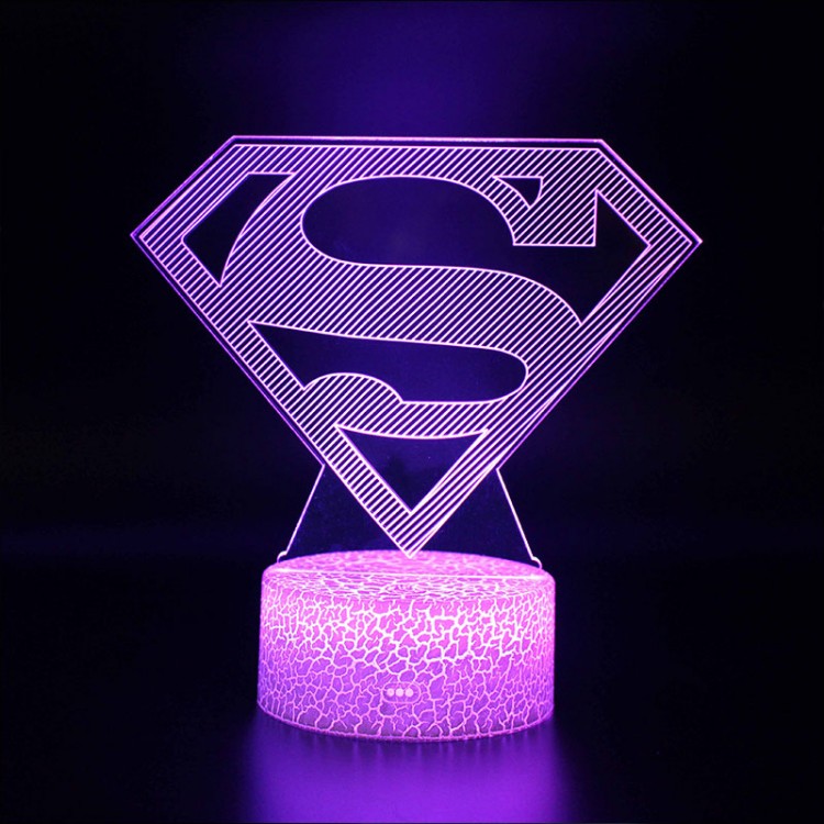 Lampe 3D Superman logo