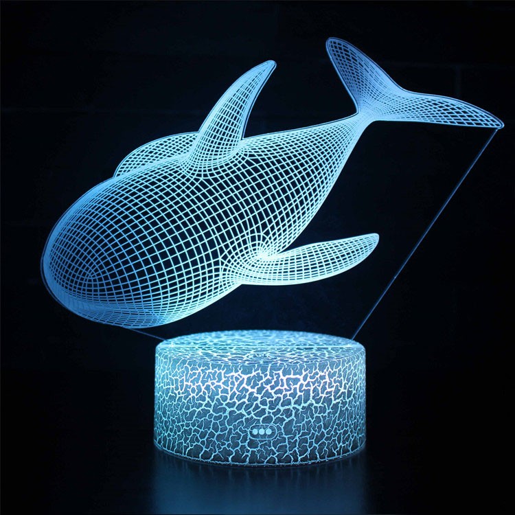 Lampe 3D Baleine