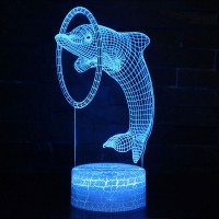 Lampe 3D Dauphin Cerceau