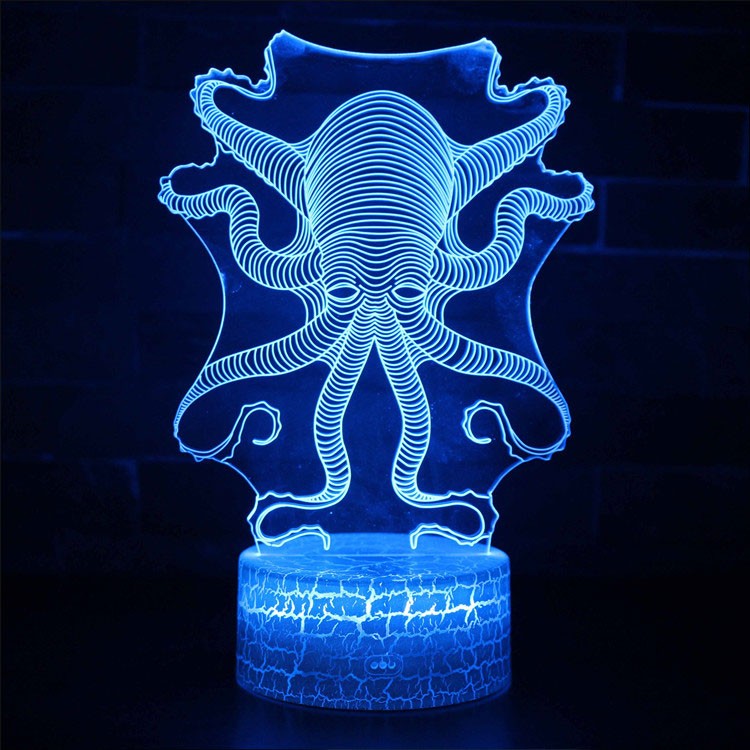 Lampe 3D Pieuvre