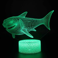 Lampe 3D Bruce le grand requin blanc