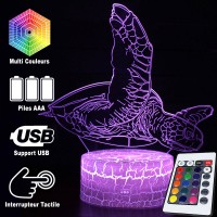 Lampe 3D Tortue de mer caractéristiques