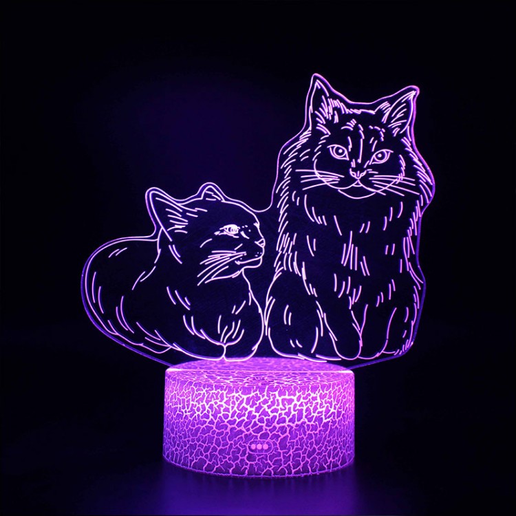 Lampe 3D Chats