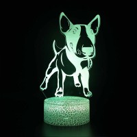 Lampe 3D Chien Bull Terrier