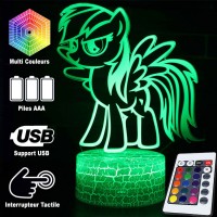 Lampe 3D Rainbow Dash Mon petit Poney caractéristiques