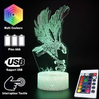 Lampe 3D Aigle Royal Oiseau caractéristiques