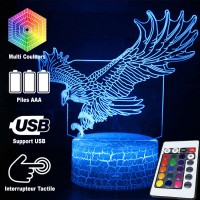 Lampe 3D Aigle Oiseau caractéristiques