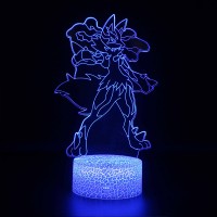 Lampe 3D Lucario Pokémon