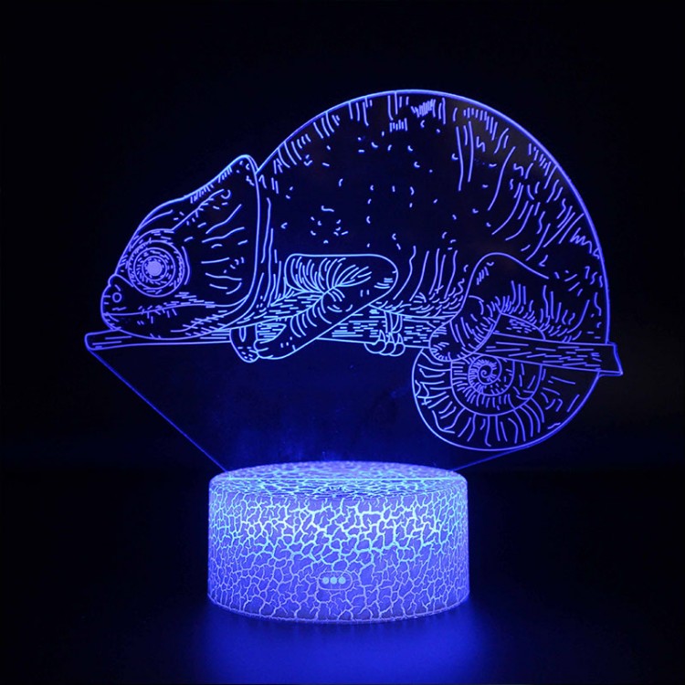 Lampe 3D Caméléon