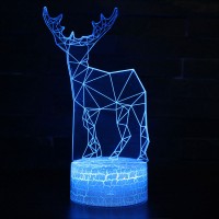 Lampe 3D Cerf Origami