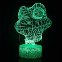 Lampe 3D Tête de Grenouille télécommande et caractéristiques