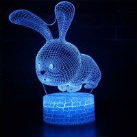 Lampe 3D Lapin Drôle