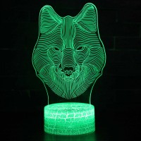 Lampe 3D Loup