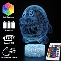 Lampe 3D Pingouin rigolo télécommande et caractéristiques