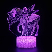 Lampe 3D Licorne Magique Fée