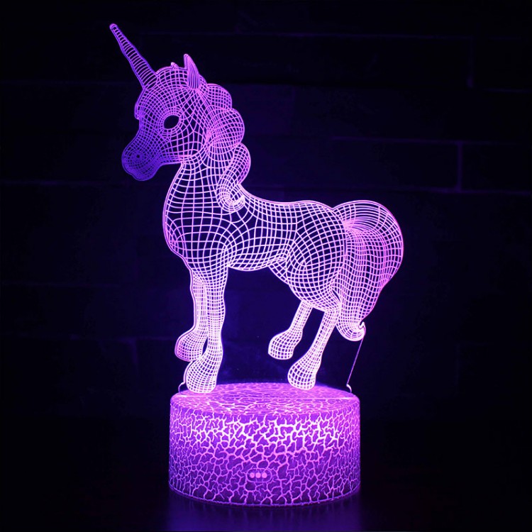 Lampe 3D Licorne Poney