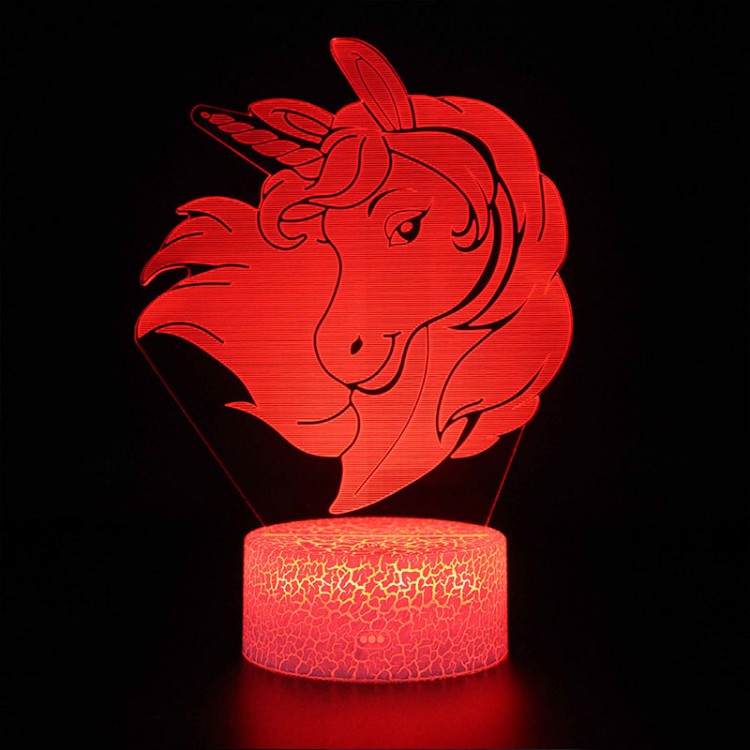 Lampe 3D Jolie Licorne