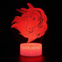 Lampe 3D Jolie Licorne