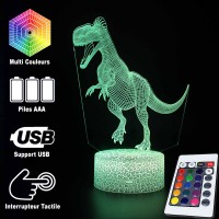 Lampe 3D Dinosaure Allosaurus télécommande et caractéristiques