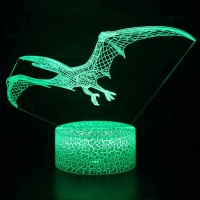 Lampe 3D Ptérodactyle Dinosaure Oiseau