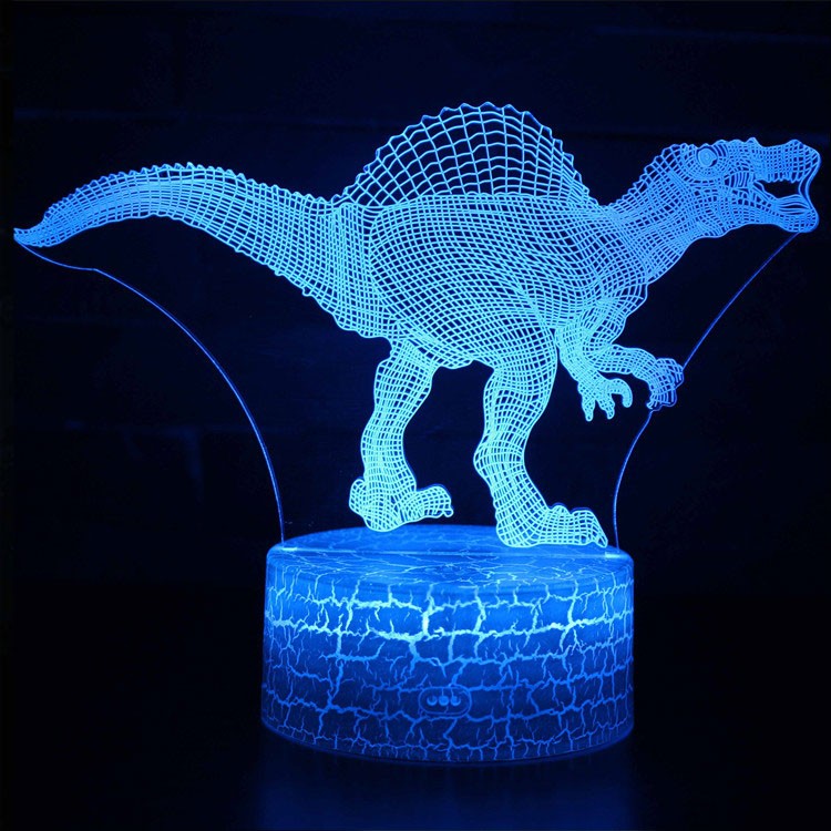 Lampe 3D Dinosaure Spinosaure qui fait peur