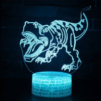 Lampe 3D Dinosaure T-Rex qui fait peur