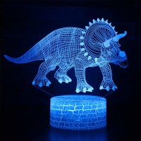 Lampe 3D Dinosaure Tricératops