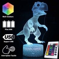 Lampe 3D Dinosaure Bébé Tyrannosaure télécommande et caractéristiques