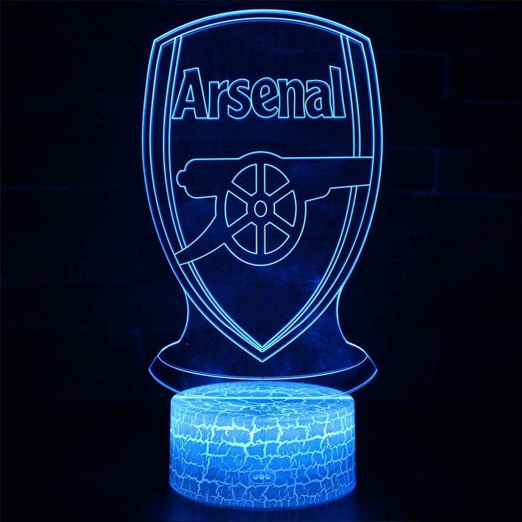 Lampe 3D Football Arsenal logo