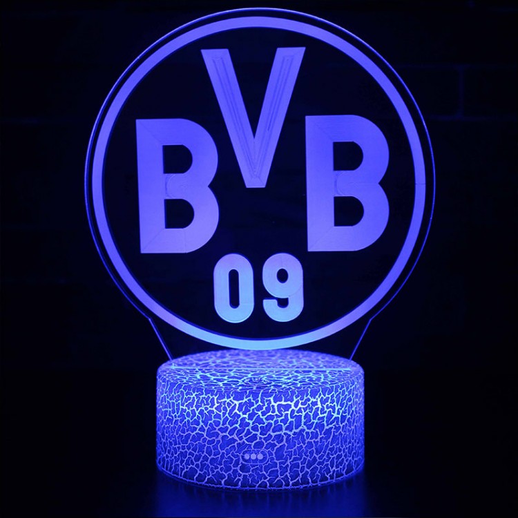 Lampe 3D Football BVB BV 09 Borussia Dortmund logo