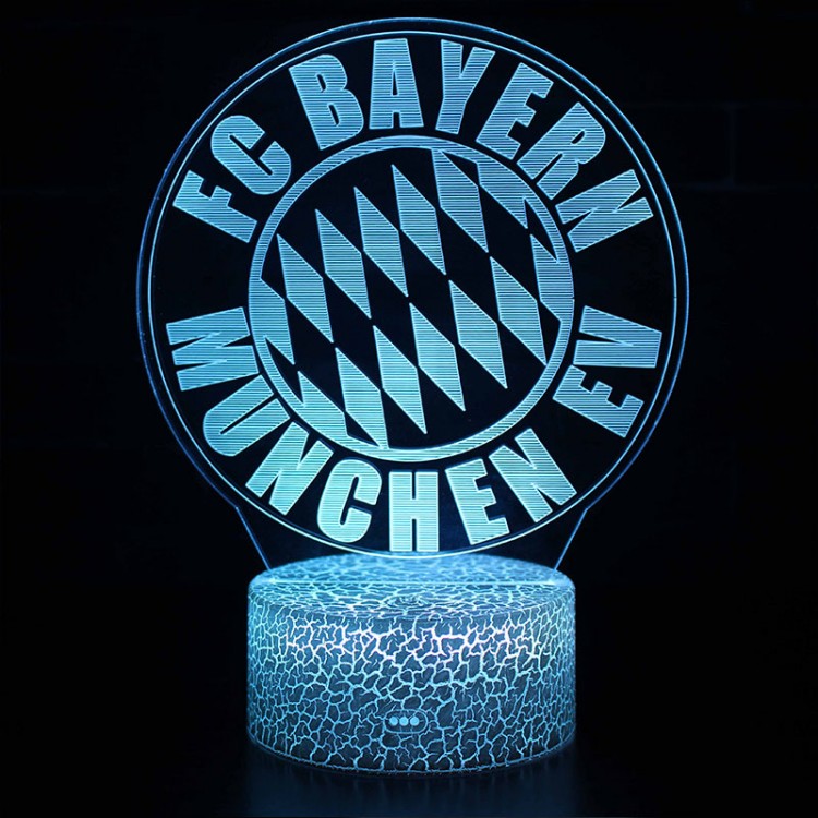 Lampe 3D Football FC Bayern München logo