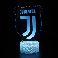 Lampe 3D Football Juventus logo