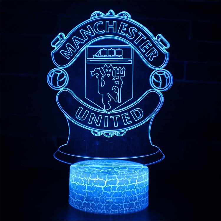 Lampe 3D Football Manchester United logo