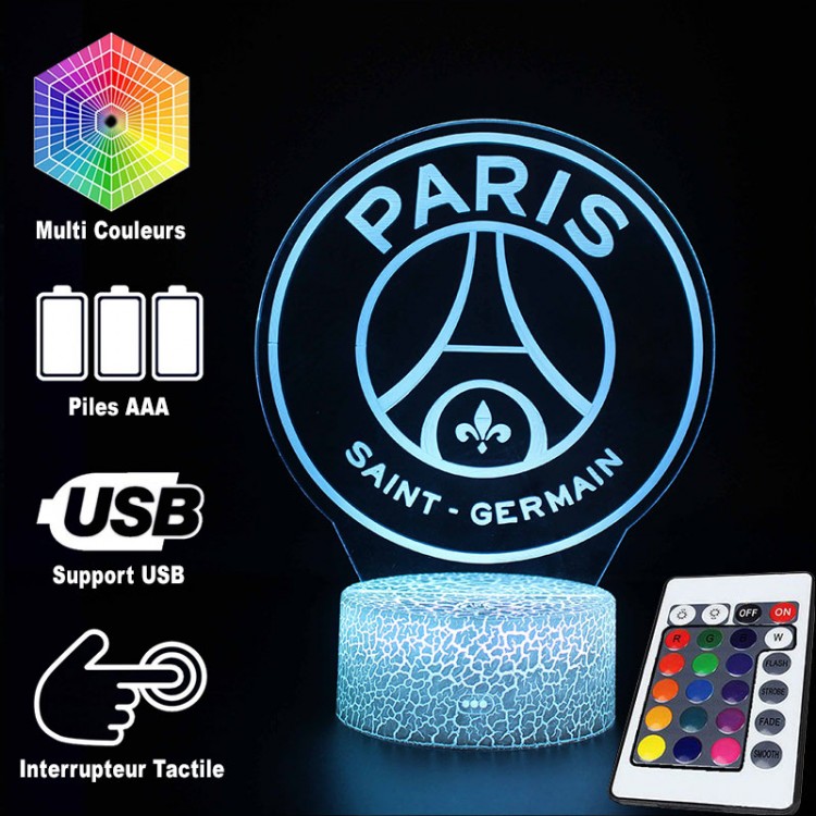 Lampe 3D Football : PSG - Paris Saint-Germain