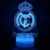 Lampe 3D Football Real Madrid logo
