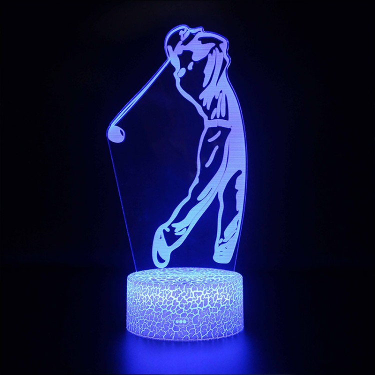 Lampe 3D LED d'un joueur de Golf