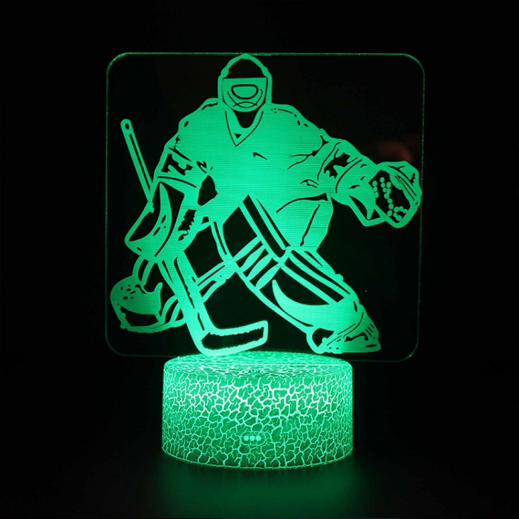 Lampe 3D LED d'un gardien de Hockey
