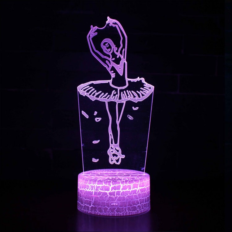 Lampe 3D LED d'une danseuse Classique