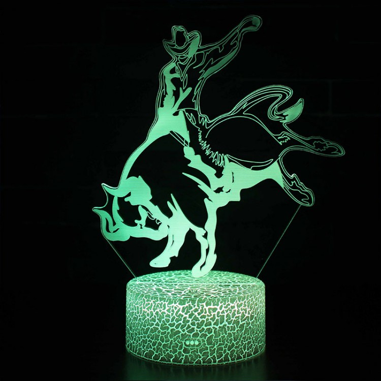 Lampe 3D LED d'un spectacle de Rodéo