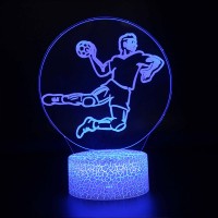 Lampe 3D LED Joueur de Handball