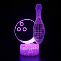 Lampe 3D LED Bowling balle et quille