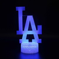 Lampe 3D LED Baseball Logo LA Dodgers