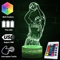 Lampe 3D LED Basketball Joueur Dwyane Wade, télécommande et caractéristiques