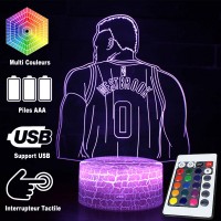 Lampe 3D LED Basketball Joueur Russell Westbrook, télécommande et caractéristiques