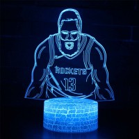 Lampe 3D LED Basketball Joueur James Harden