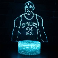 Lampe 3D LED Basketball Joueur James LeBron